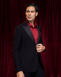 Concord Peak Lapel Blazer - Black