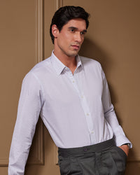 Manhattan Blue & White Striped Shirt