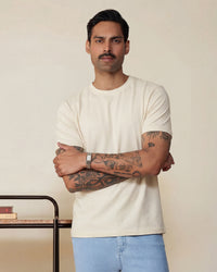 Luxe Lounger T-Shirt - Cream