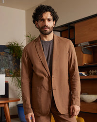 The Riviera Soft Tailored Blazer - Brown