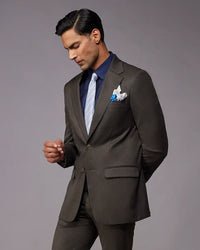 The Windsor Melange Suit Blazer - Brown