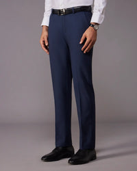 Cavaro Striped Dress Pants - Navy
