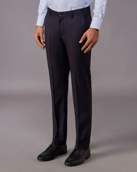 The Ellington Herringbone Dress Pants - Navy