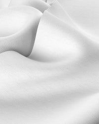 Giza Cotton Herringbone Shirt - White