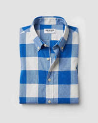 Mid Blue & White Flannel Shirt