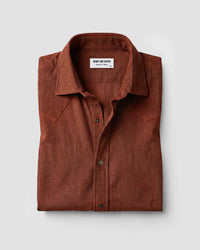 Reed Brown Cotton Corduroy Shirt