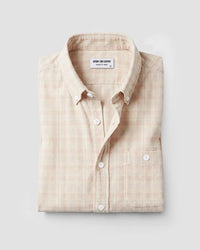 Yellow & Red Corduroy Checked Shirt
