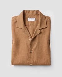 Brown Cotton Linen Shirt