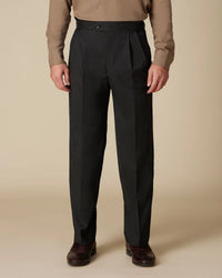 Blackwell Twill Relaxed Neapolitan Pants - Navy