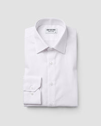 White Cotton Bold Twill Shirt
