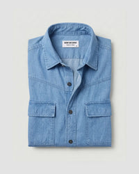 Light Blue Cotton Denim Shirt