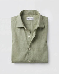 Light Green Textured Twill Shirt