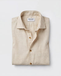 Nomad Beige Cotton Co-ord Shirt