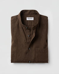 Nomad Dark Olive Cotton Co-ord Shirt