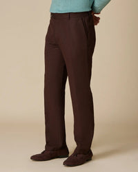 The Salvatore Relaxed Linen Pants - Dark Brown