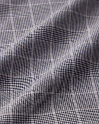 Cotton Lyocell Flannel Checked Shirt - Black & Beige