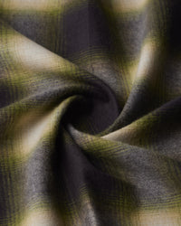 Japanese Gradient Brushed Checked Shirt - Olive