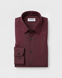 Maroon Textured Dobby Shirt