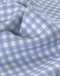 Elan Twill Checked Shirt - Blue & White