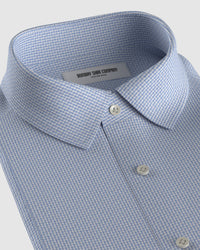 Altair Dobby Shirt - Blue & White