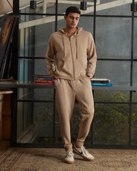 Luxe Journey Hoodie & Joggers Co-ord Set - Beige