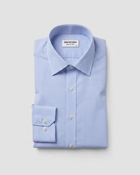 Blue Micro-Checked Shirt