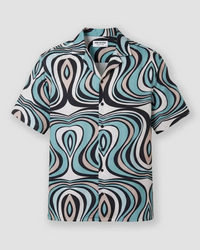 Blue Illusion Printed Shirt
