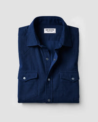 Navy Cotton Corduroy Shirt