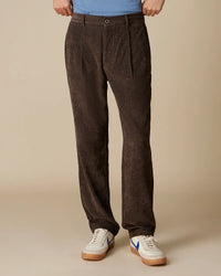 Aspen Mid-Rise Corduroy Lounge Pants - Dark Brown