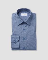 Blue & Black Yarn-Dyed Dobby Shirt