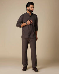 Nomad Grey Cotton Co-ord Set